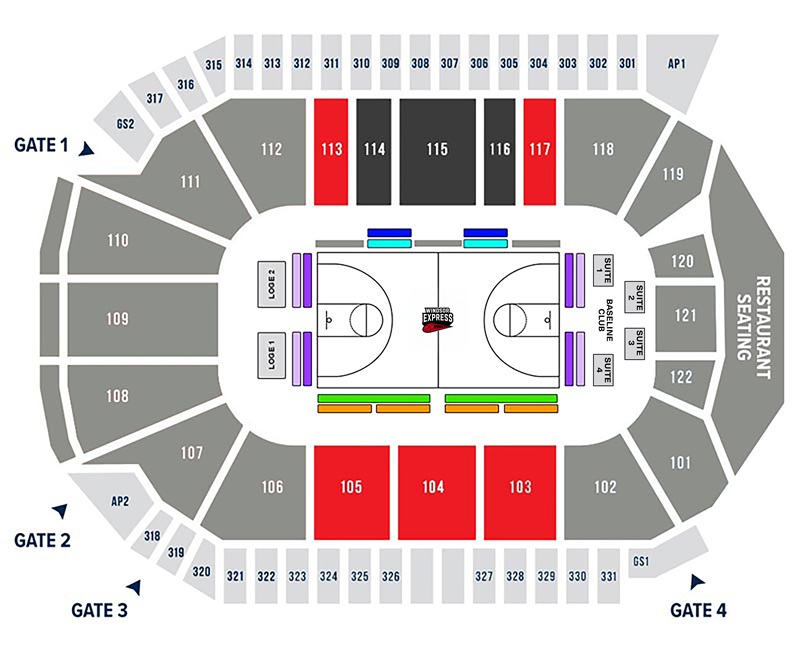 Windsor Express seating chart