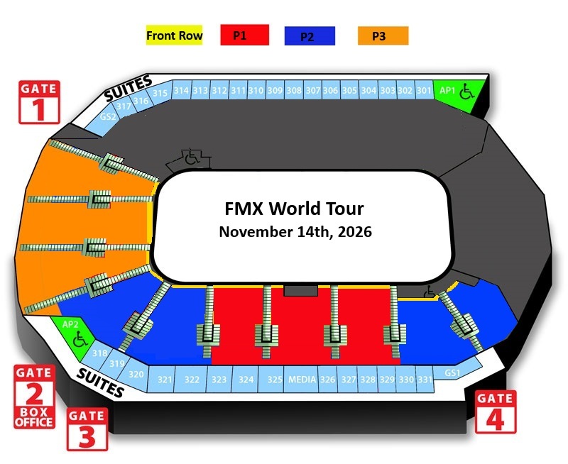 FMX World Tour seating chart