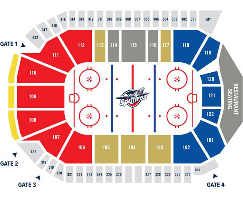 Windsor Spitfires seating chart